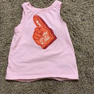 18 months tank top. #1 fan of dad. Like new